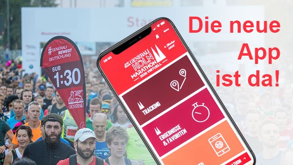 Tracking-App für den Generali Köln Marathon 2020 virtuell ab sofort verfügbar