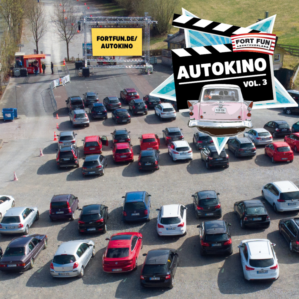 Das FORT FUN Autokino geht in die dritte Runde 2021