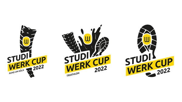 Studi-Werk Cups bei Marahon, Triathlon und Radrennen